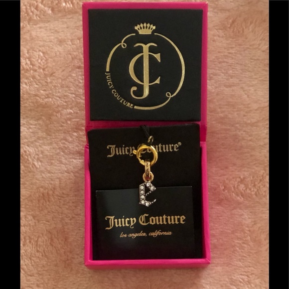 NIB Juicy Couture Pave “E” Charm - Picture 1 of 3